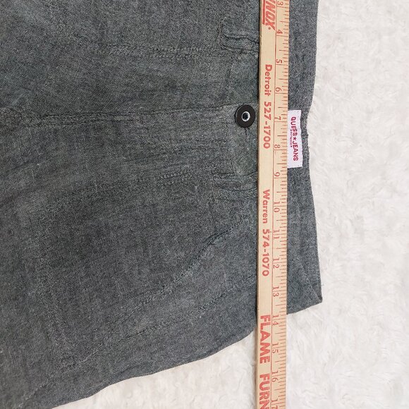 Guess Jeans Womens Gray Linen Blend Flat Front Shorts Size S - Picture 4 of 8